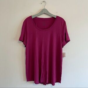 NWT Maison Jules Pink Scoop Neck Top